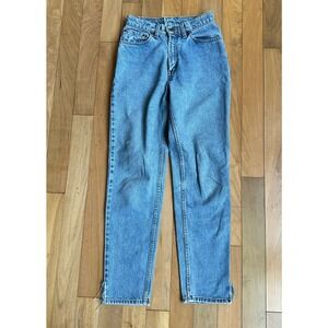 Vintage 90s Levis 512 Slim Tapered Jeans Womens 7 Blue Denim Y2K 1996 High Rise